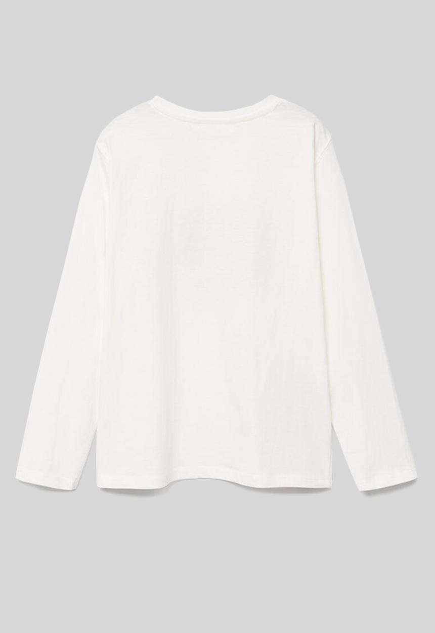 MANGO - T-shirt routes - white