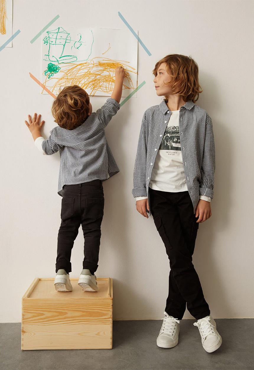 MANGO - T-shirt routes - white