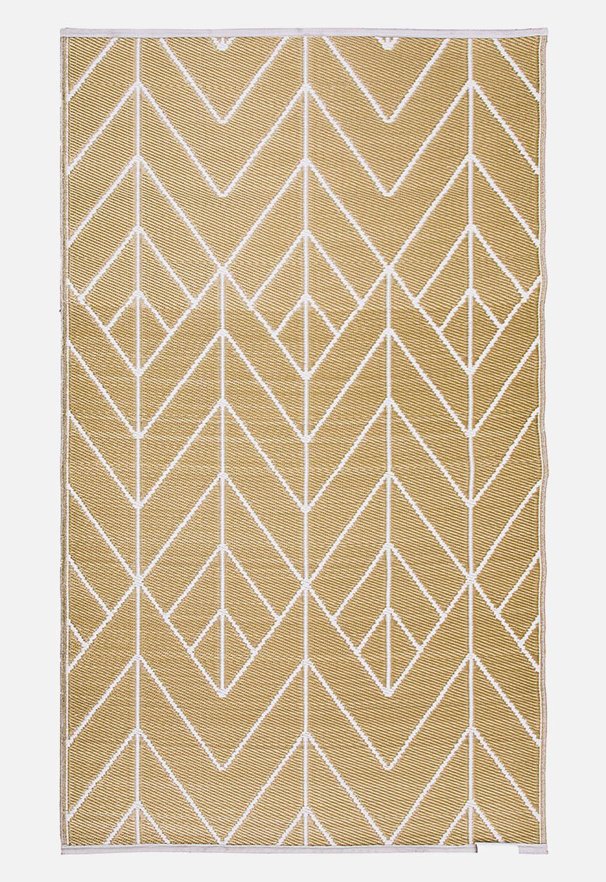 Fab Habitat - Sydney outdoor rug-gold & cream