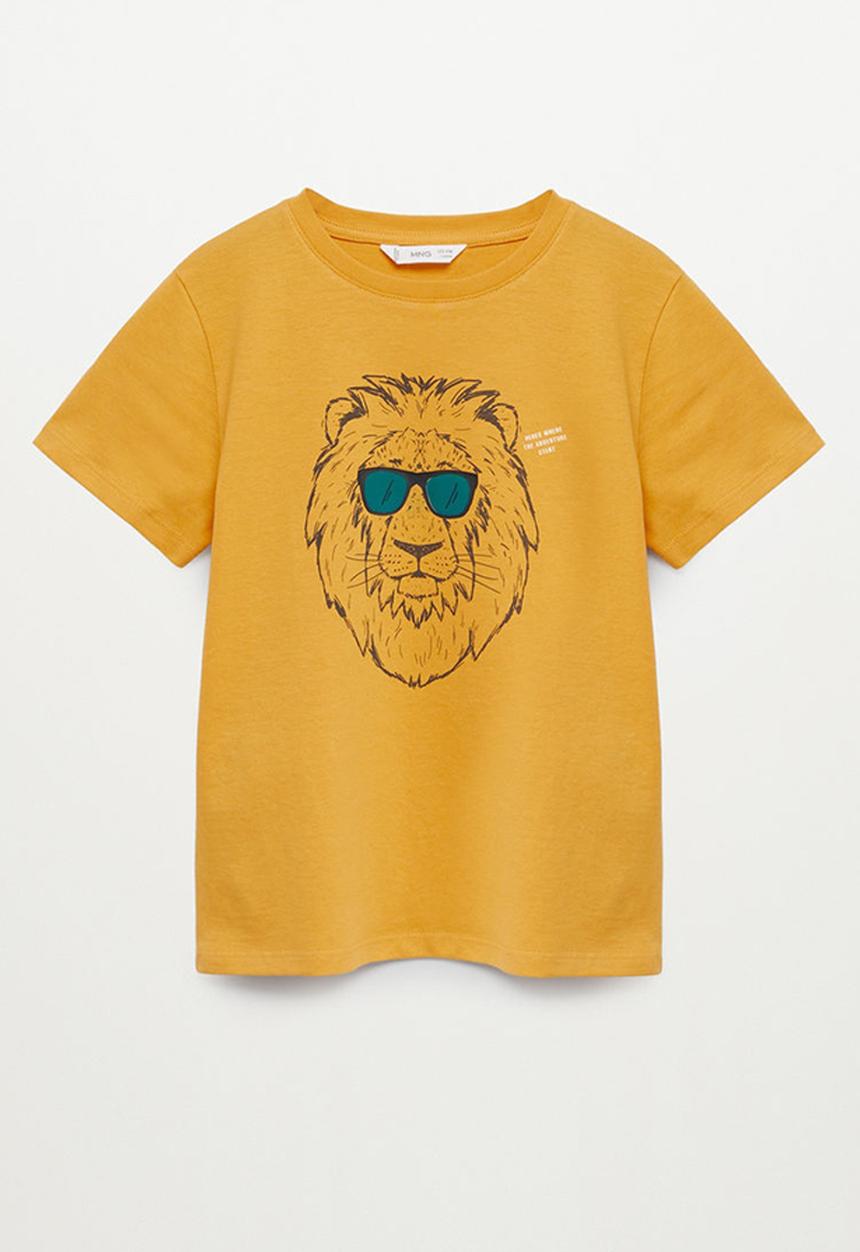MANGO - T-shirt leon - yellow