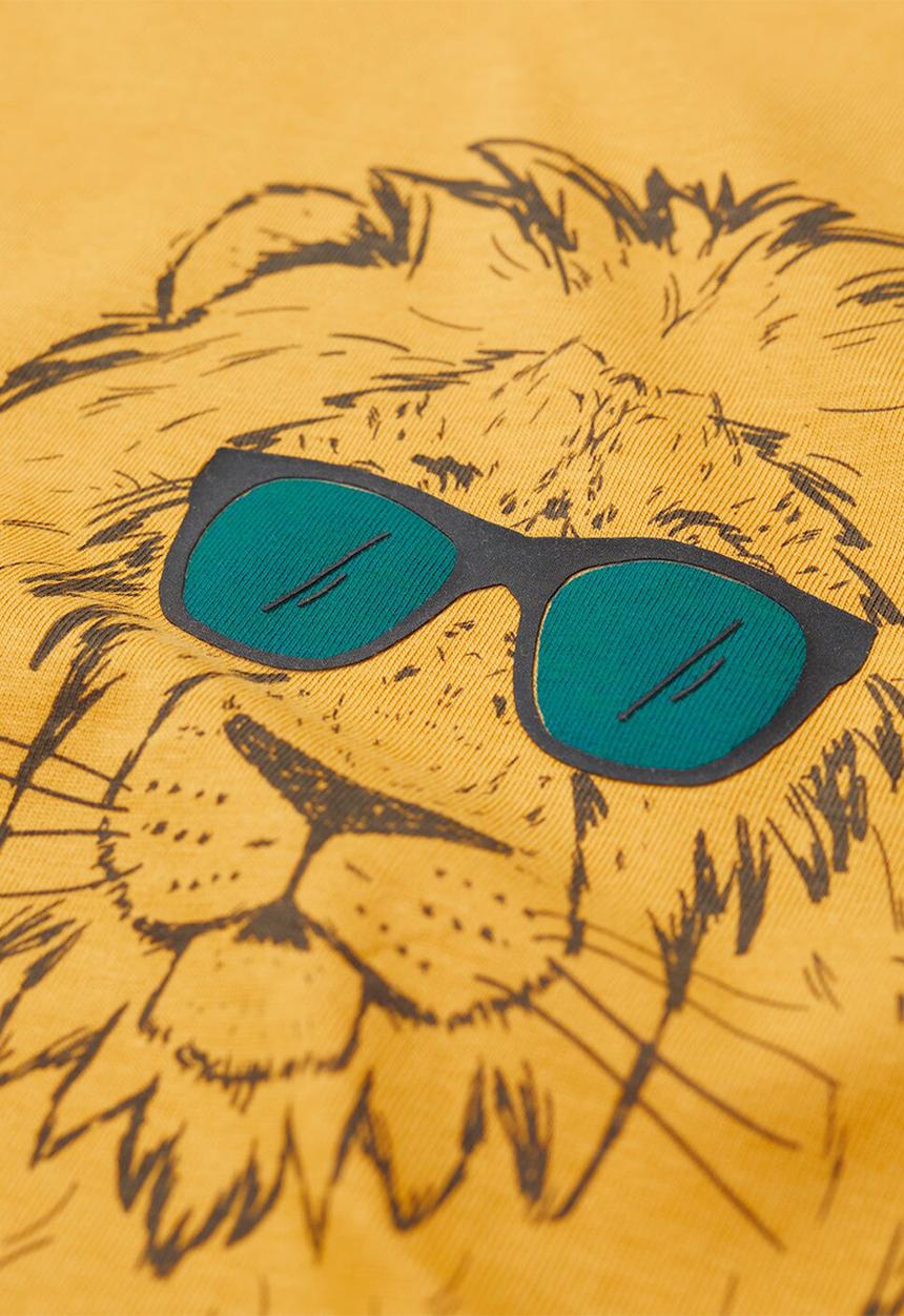MANGO - T-shirt leon - yellow