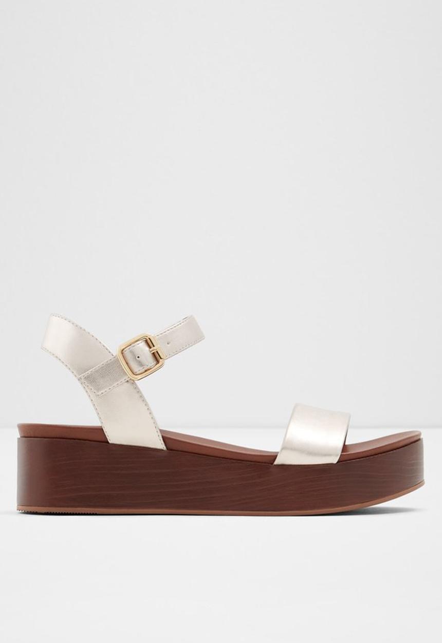 ALDO - Cobbswel wedge heel - 041 light silver
