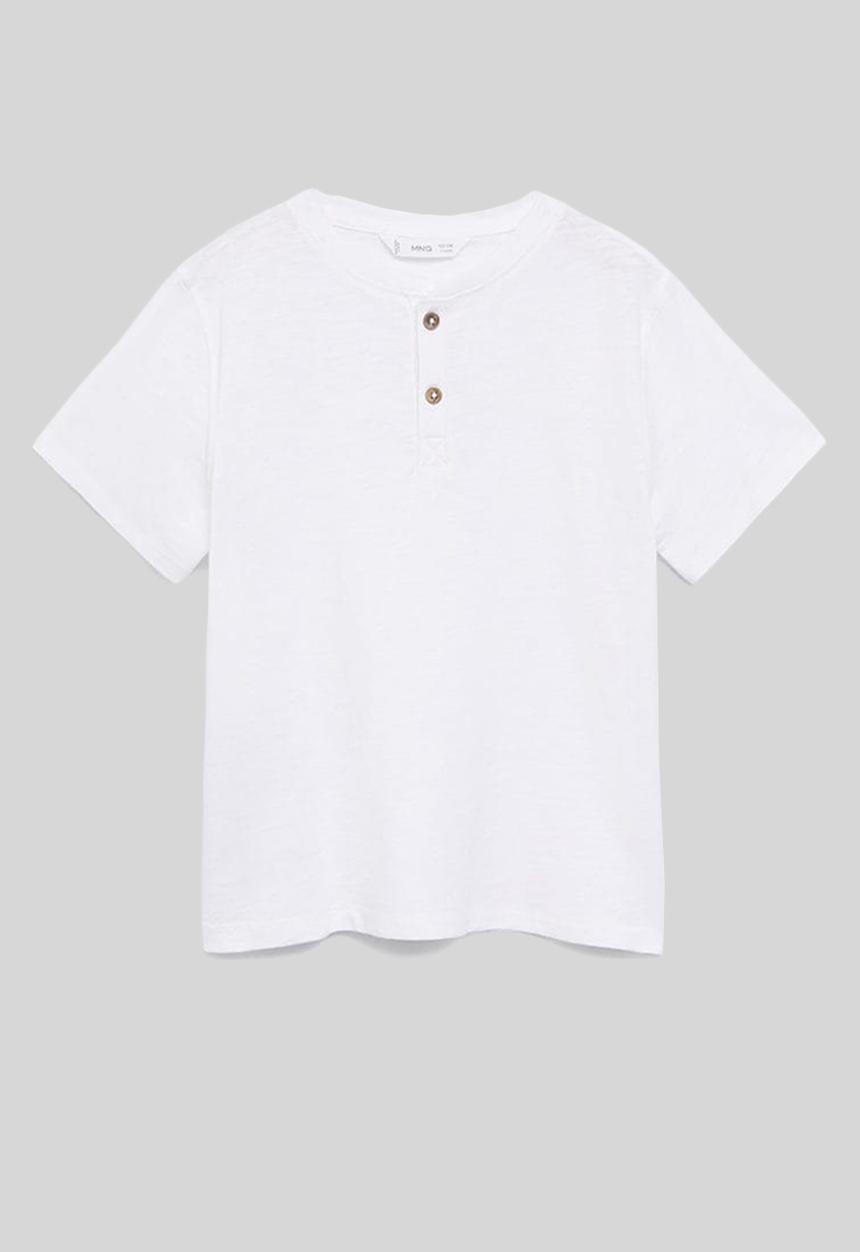 MANGO - T-shirt pani - white