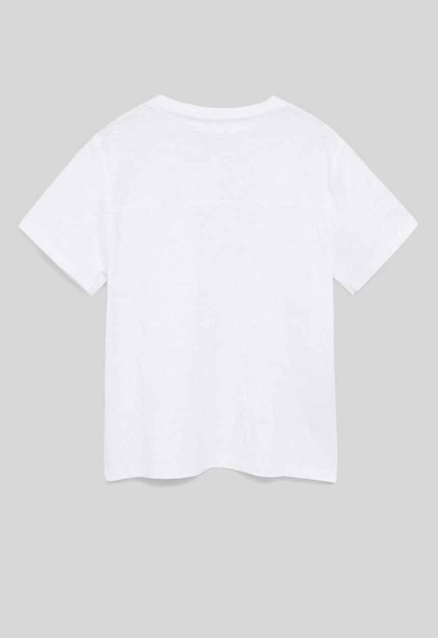 MANGO - T-shirt pani - white