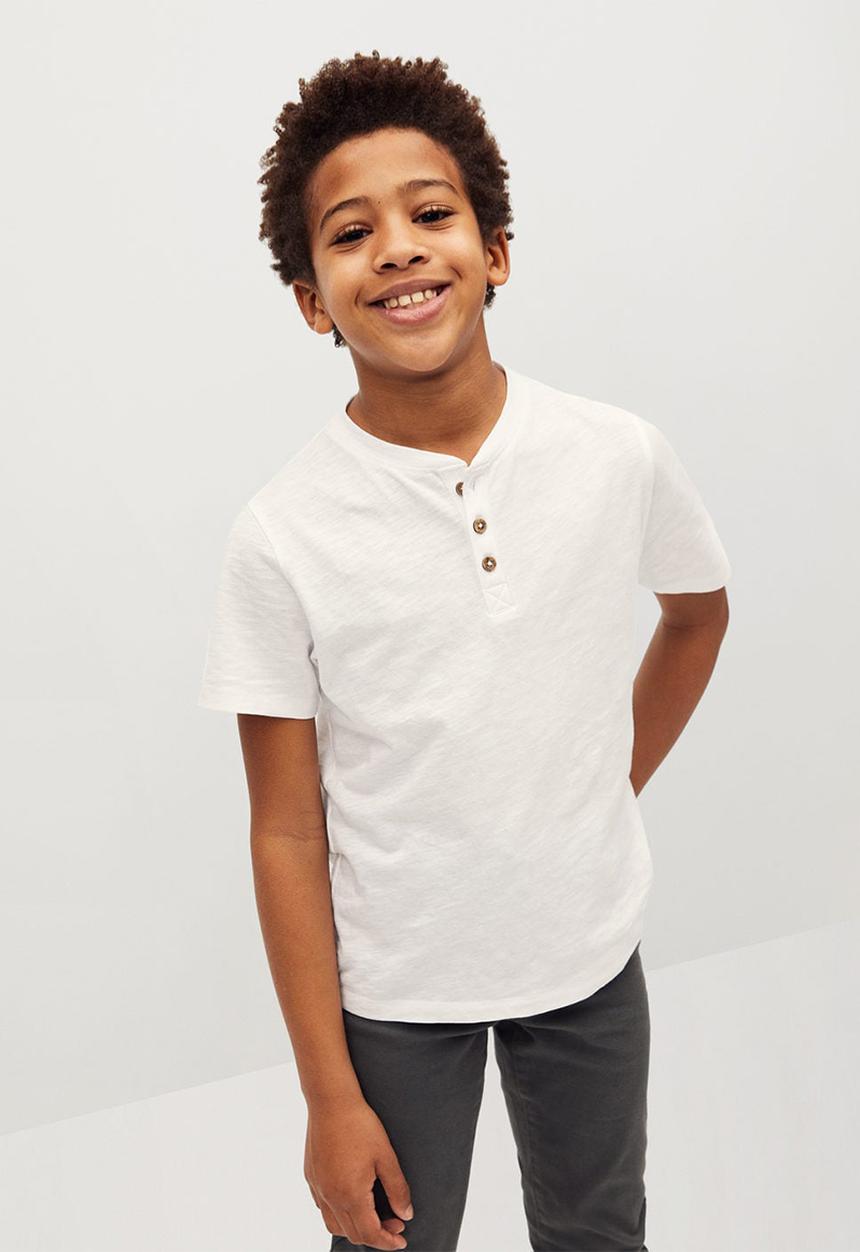 MANGO - T-shirt pani - white