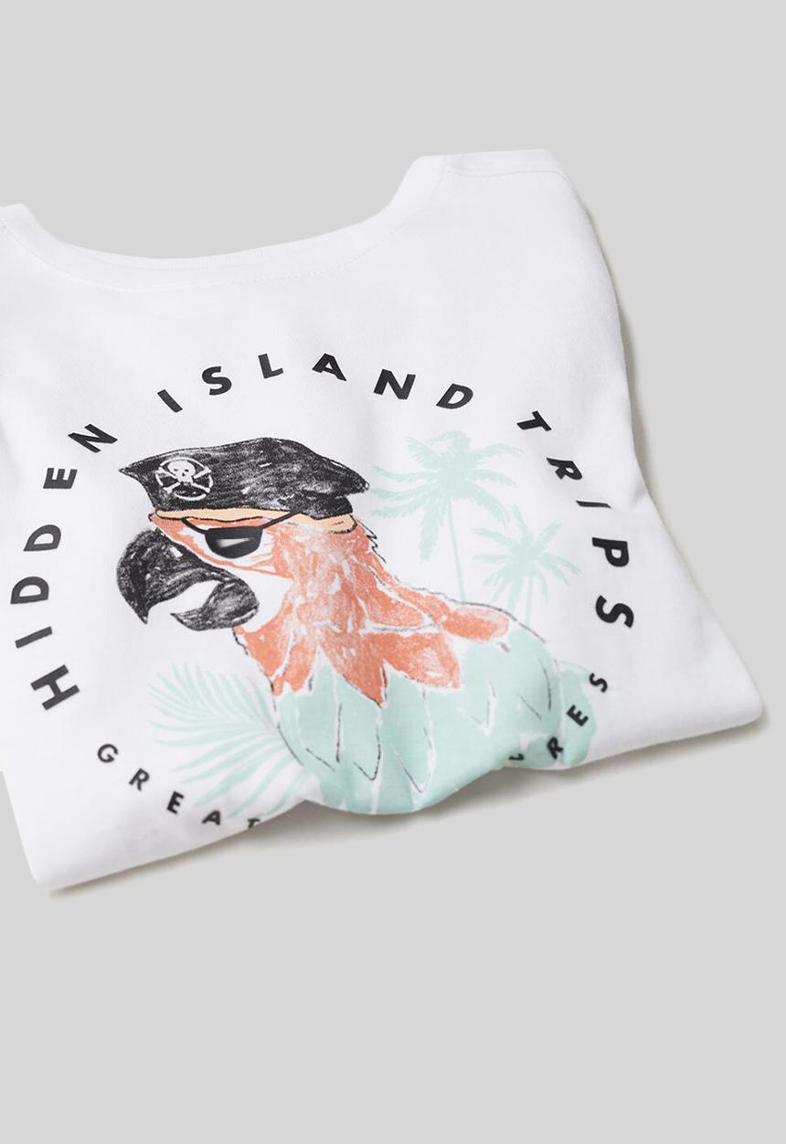 MANGO - T-shirt loro - white