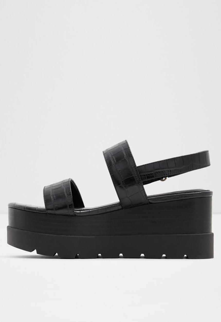 ALDO - Tarin wedge heel - 001 black syn