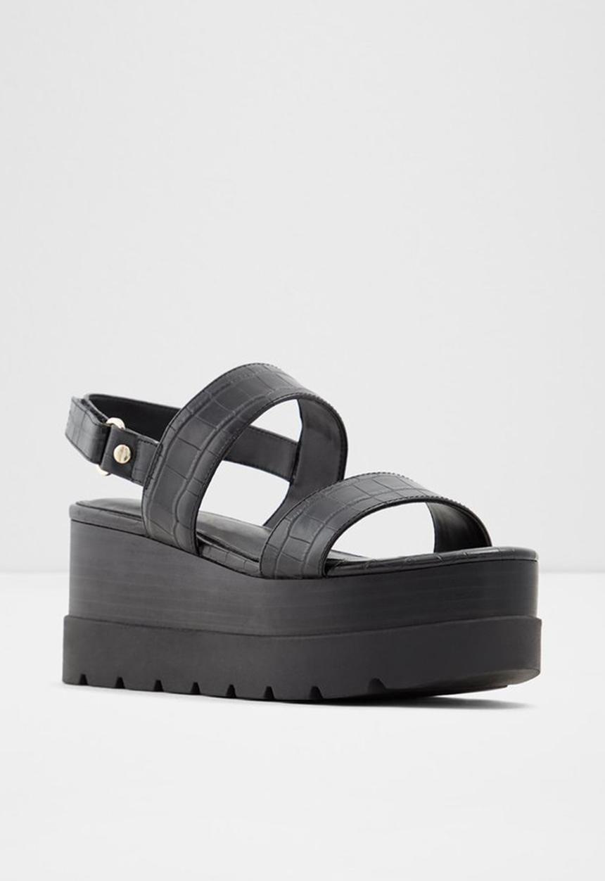 ALDO - Tarin wedge heel - 001 black syn