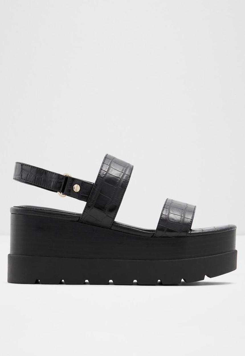 ALDO - Tarin wedge heel - 001 black syn