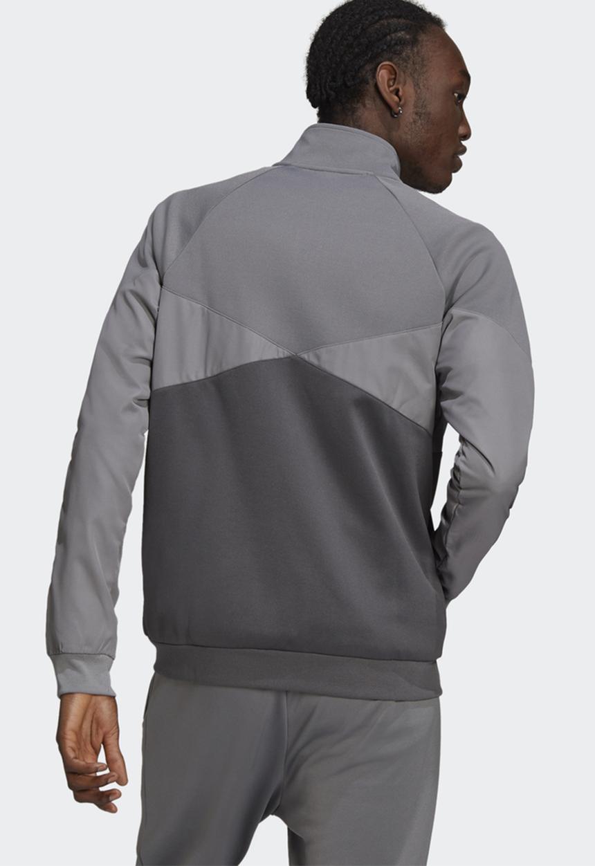 adidas Originals - Blocked poly track top - grey 