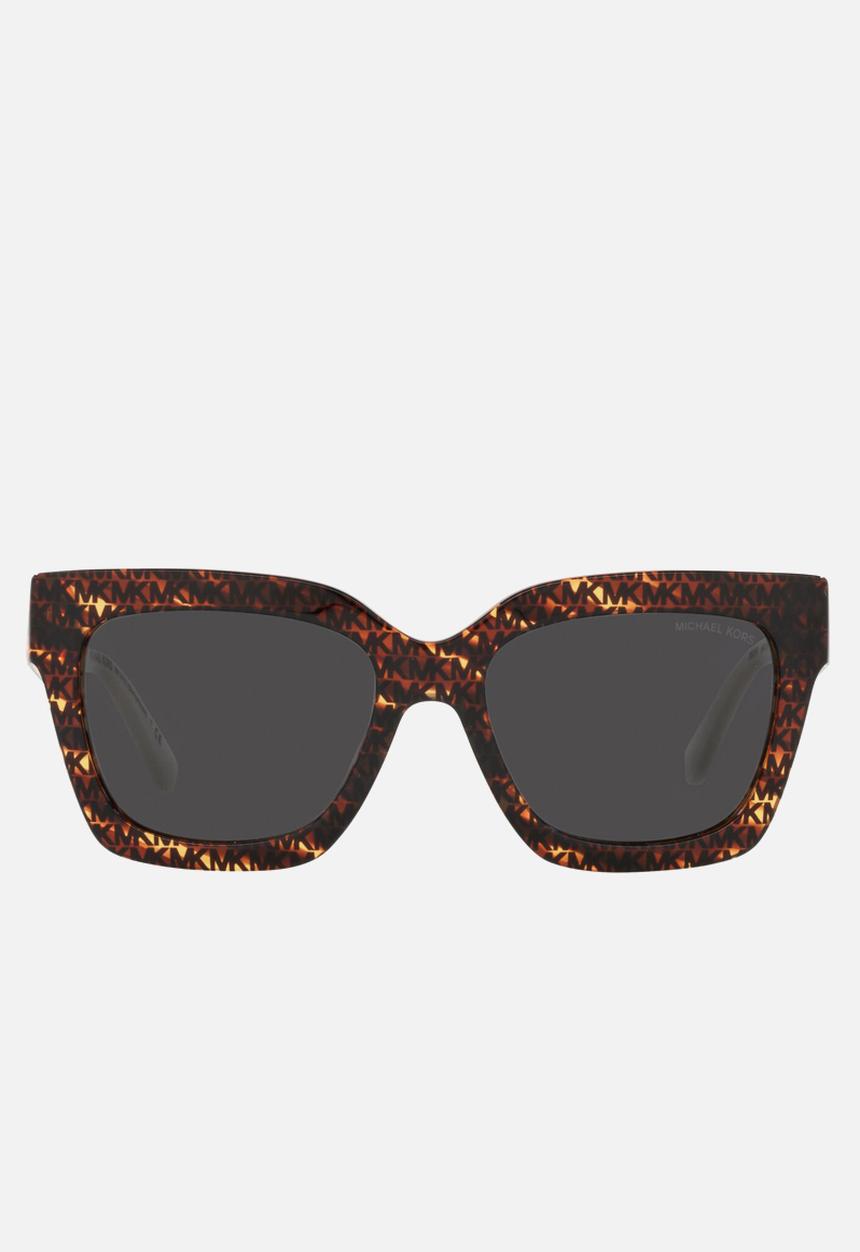 Michael Kors Eyewear - Berkshires square - mk logo print tortoise