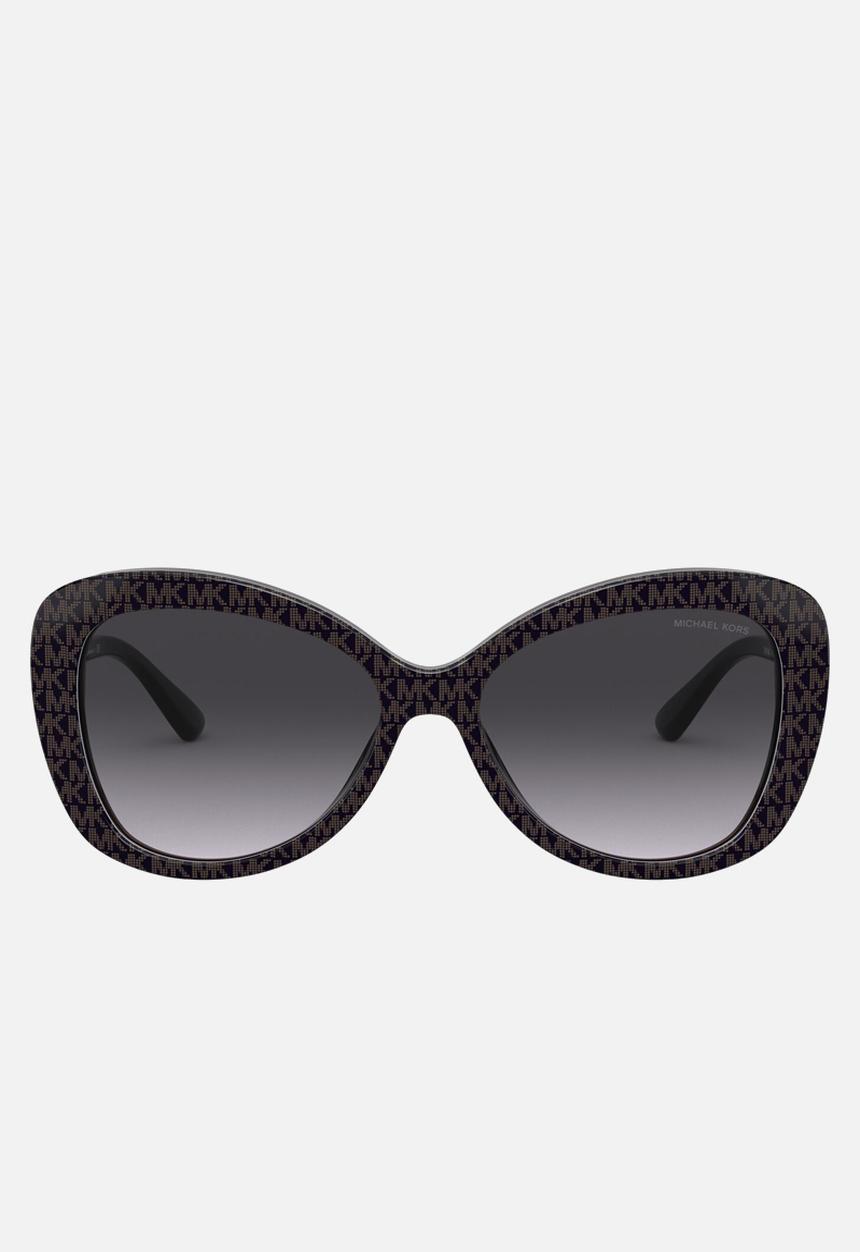 Michael Kors Eyewear - Positano butterfly - dark brown jacqaurd logo