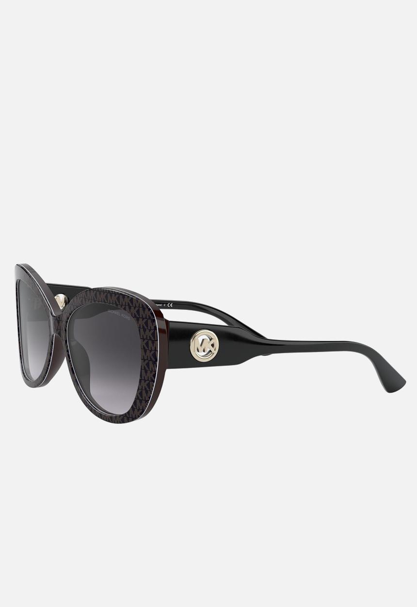 Michael Kors Eyewear - Positano butterfly - dark brown jacqaurd logo