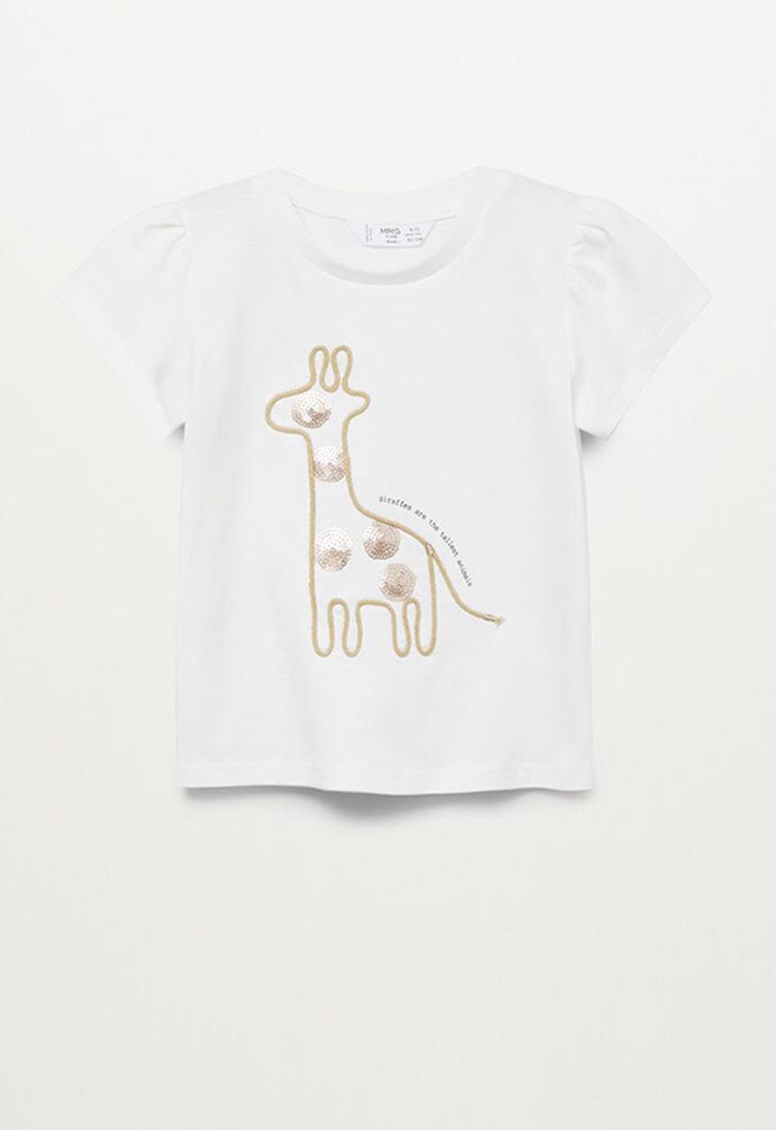 MANGO - T-shirt dori - white