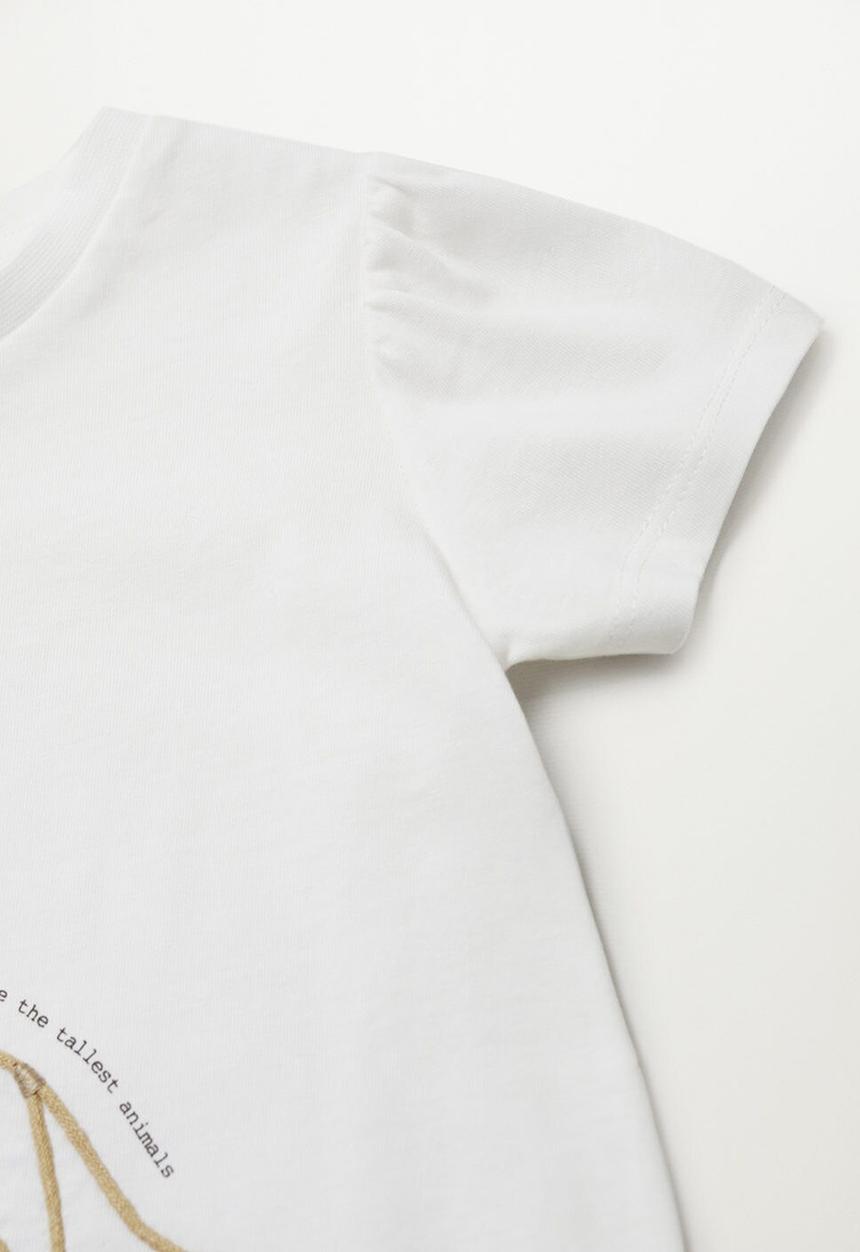 MANGO - T-shirt dori - white