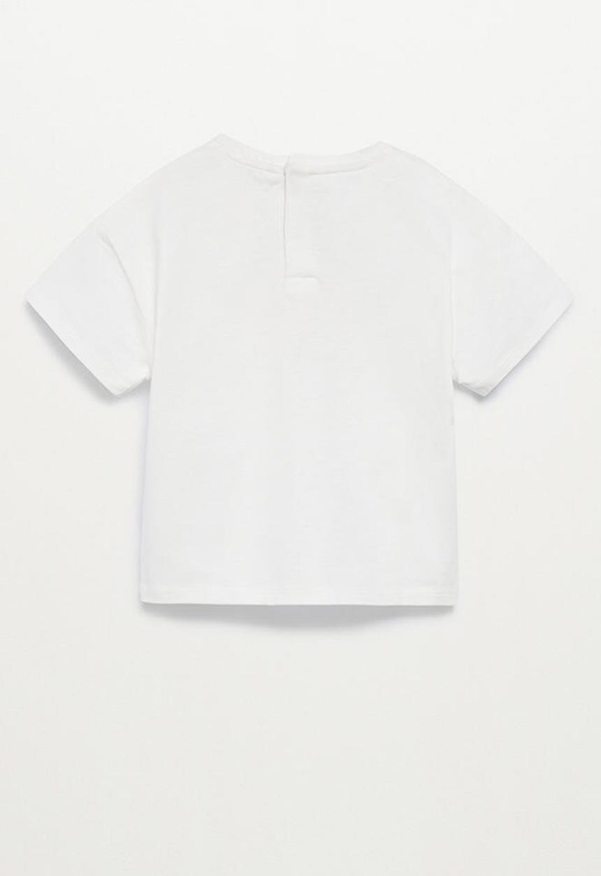 MANGO - T-shirt tortuga - white