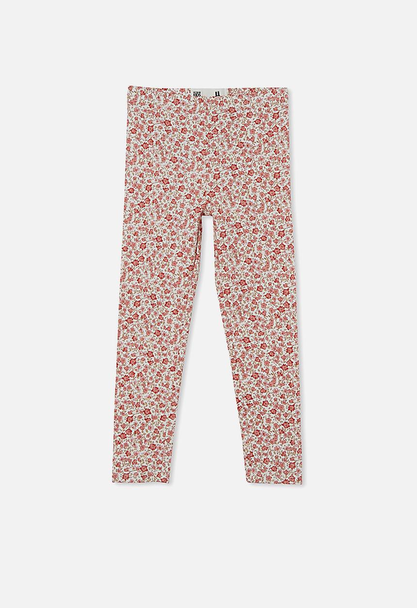 Cotton On - Huggie tights - vanilla/pink torquay floral