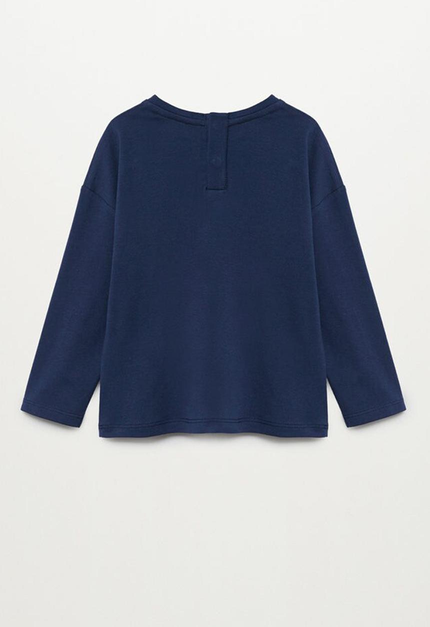 MANGO - T-shirt berry - blue