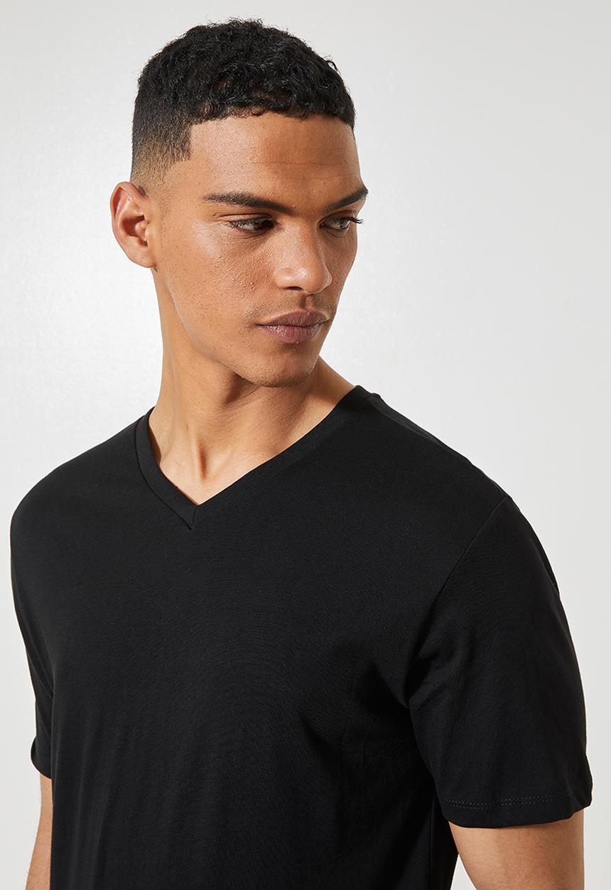 Superbalist - 2 Pack dean V-neck tee - black