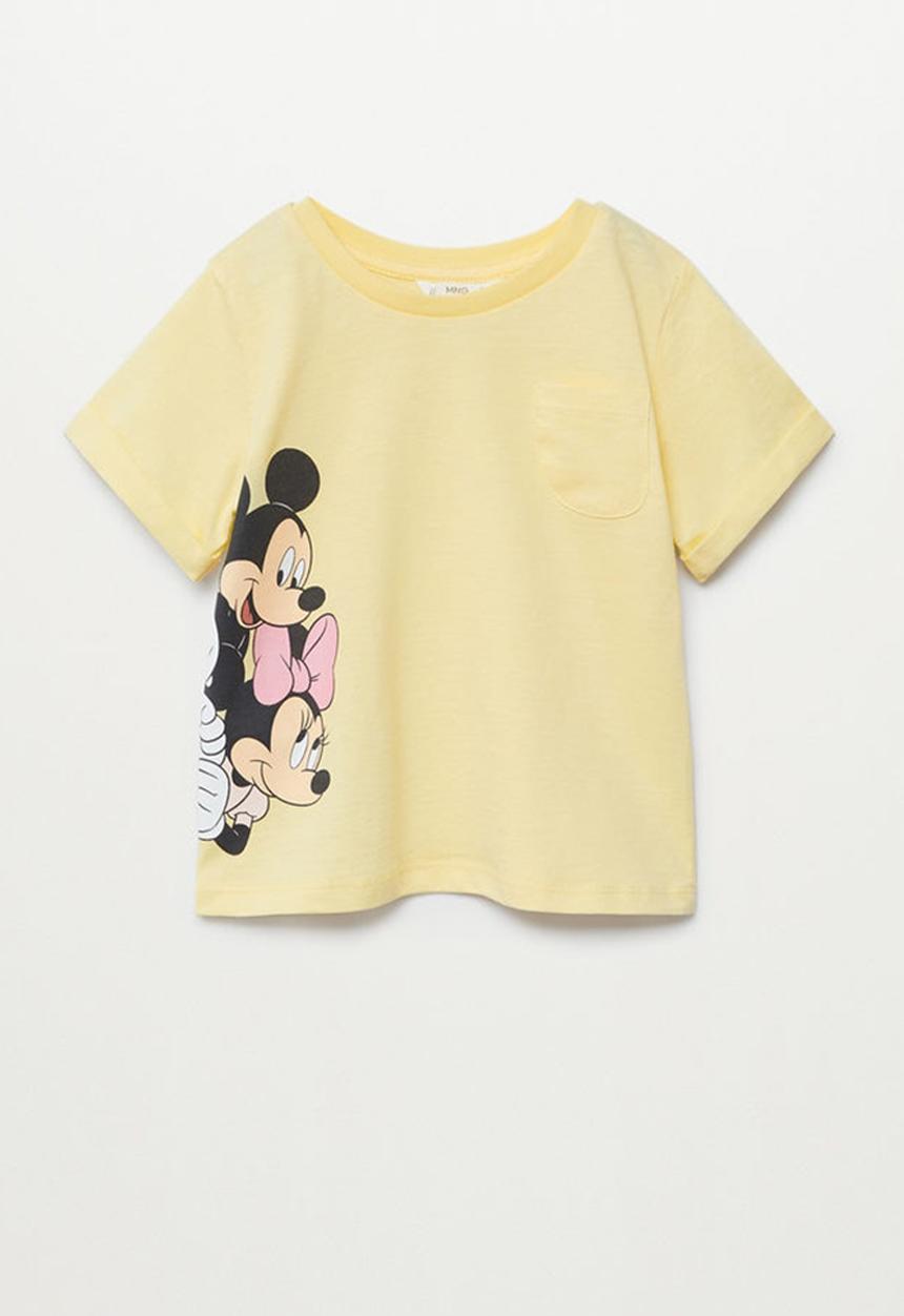 MANGO - T-shirt side - yellow