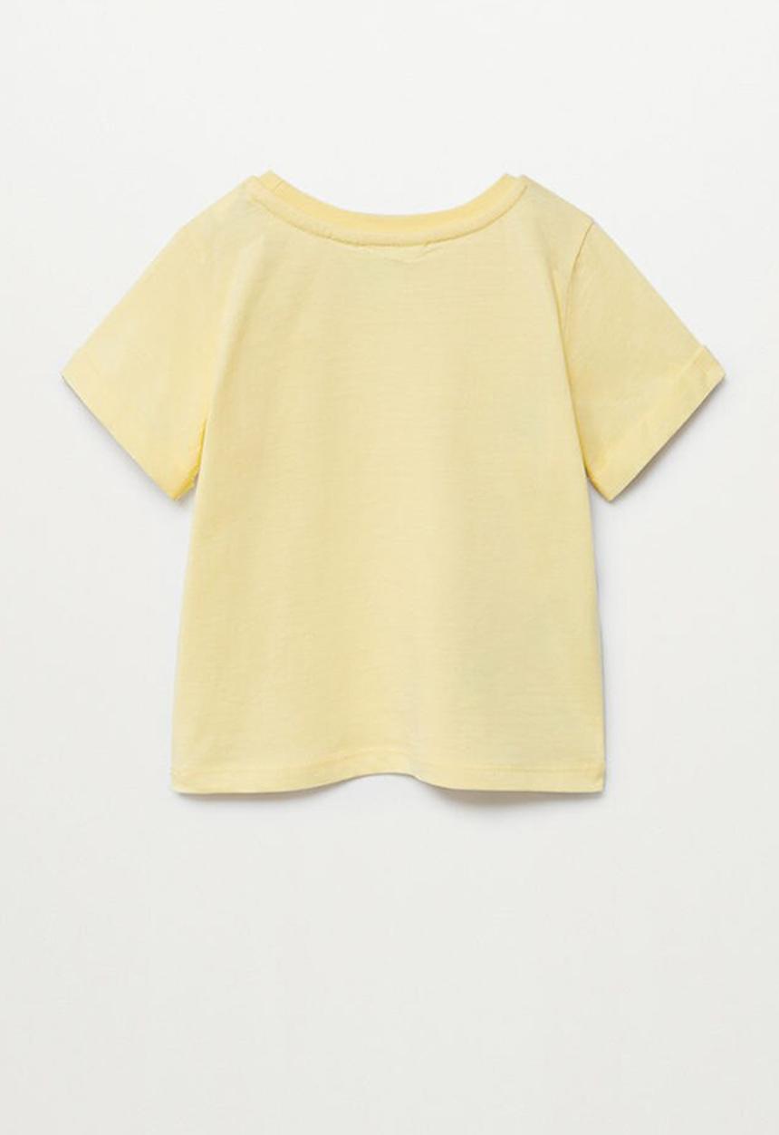 MANGO - T-shirt side - yellow