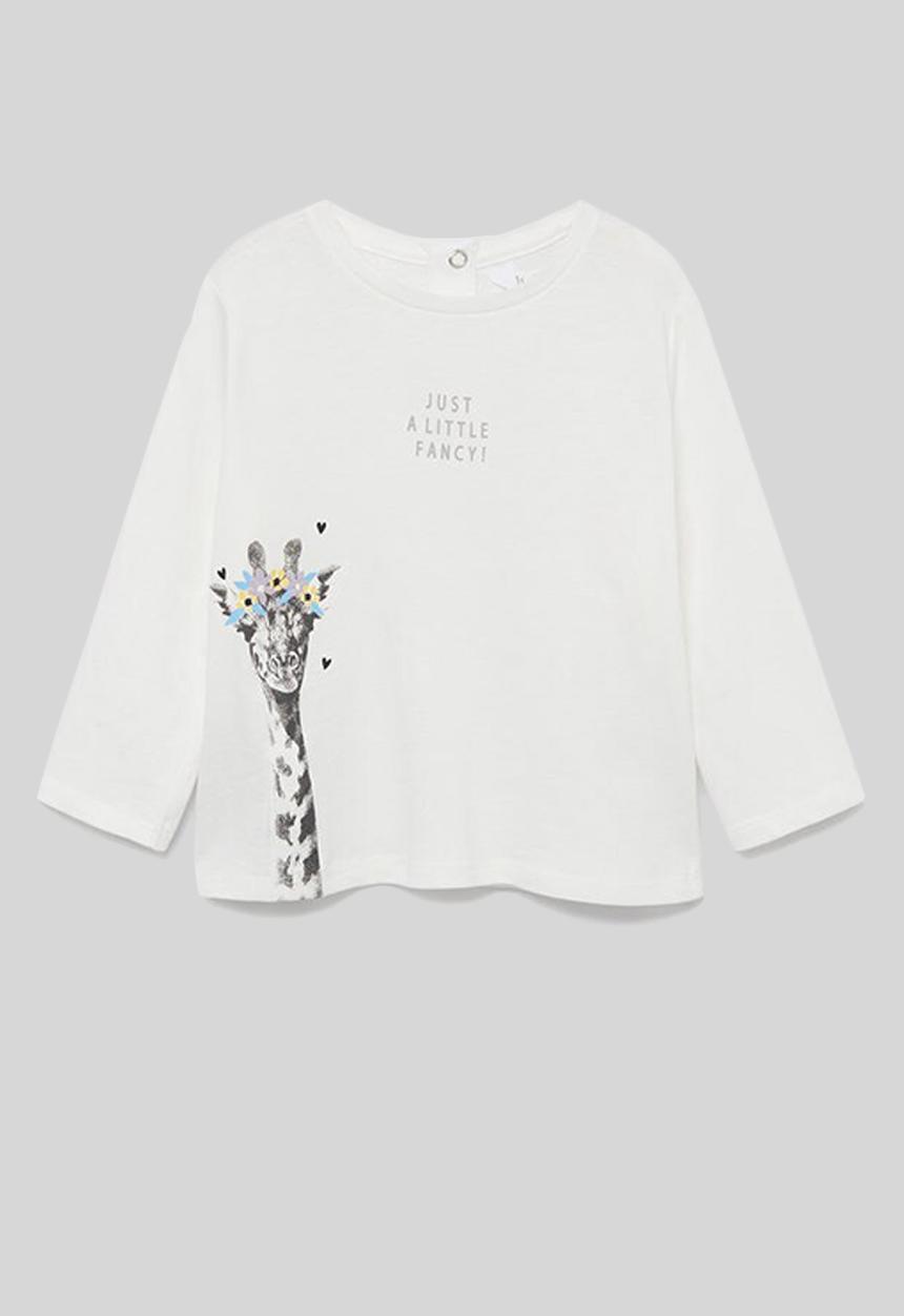 MANGO - Safari long sleeve tee - natural