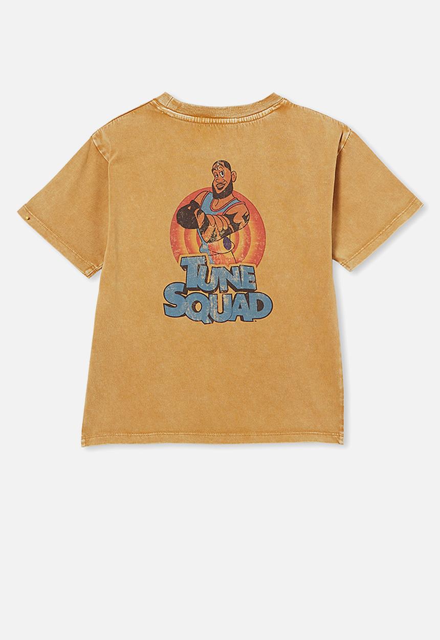 Cotton On - License drop shoulder short sleeve tee - lcn wb honey gold / lebron