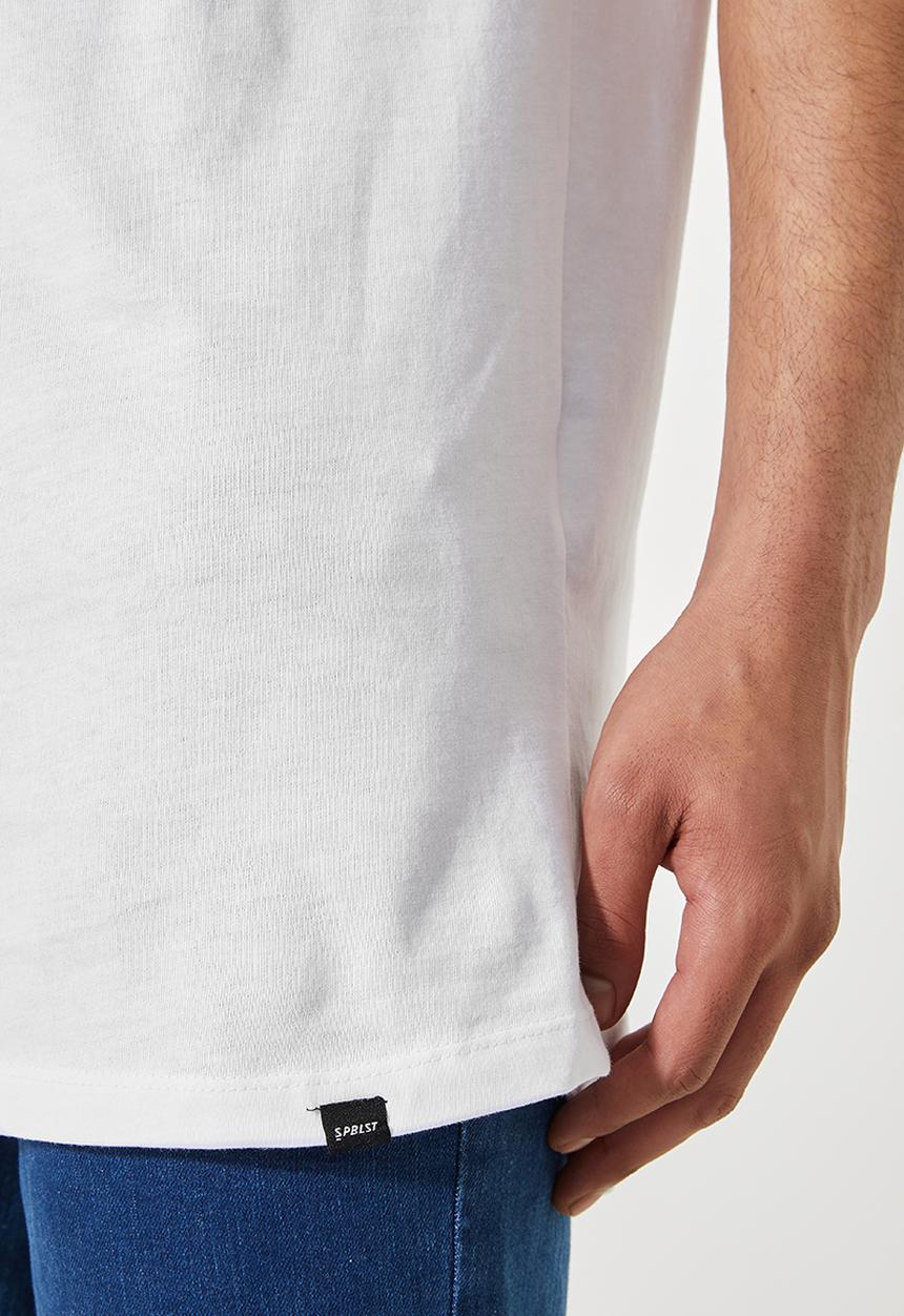 Superbalist - 3-pack barney longline curved hem tee - white