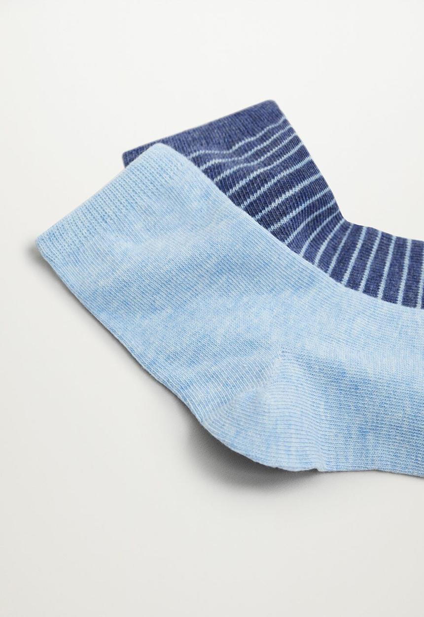 MANGO - Socks blue 2-pack - medium blue