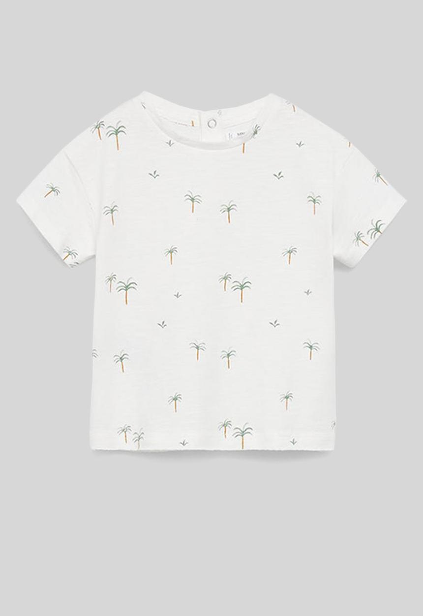 MANGO - T-shirt palmera - white
