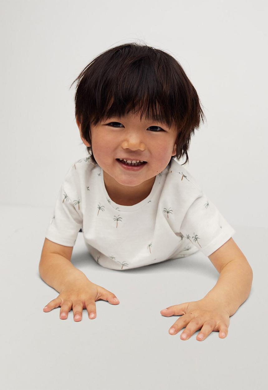 MANGO - T-shirt palmera - white