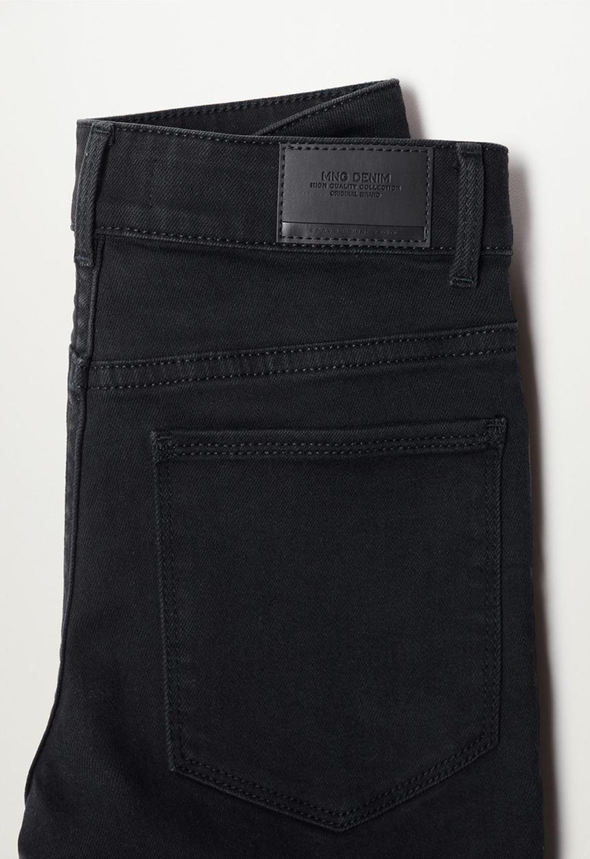 MANGO - Jeans biker - black