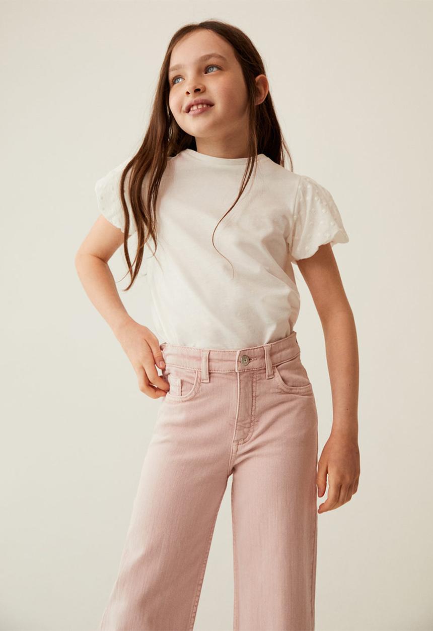 MANGO - T-shirt plume - white