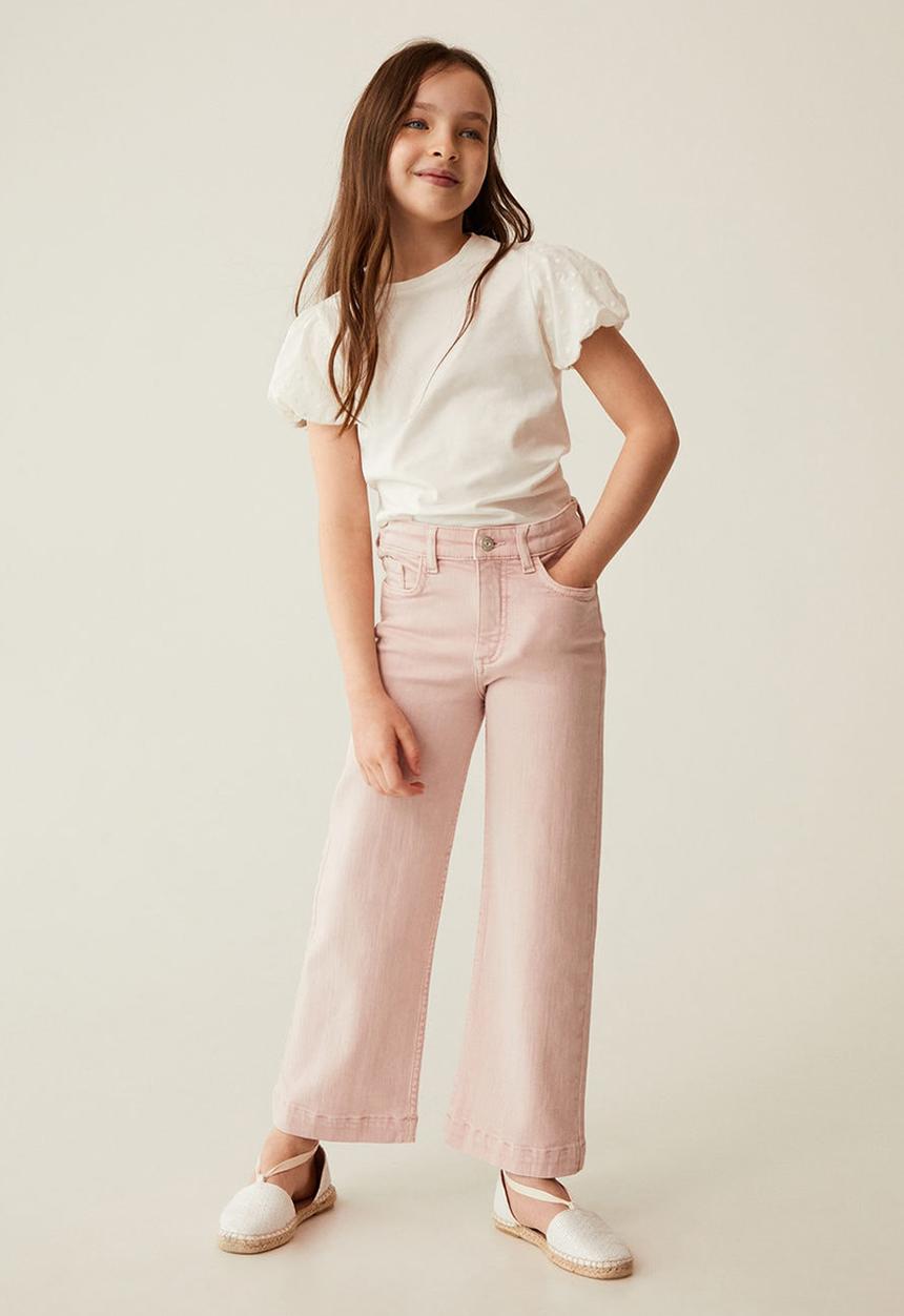 MANGO - T-shirt plume - white
