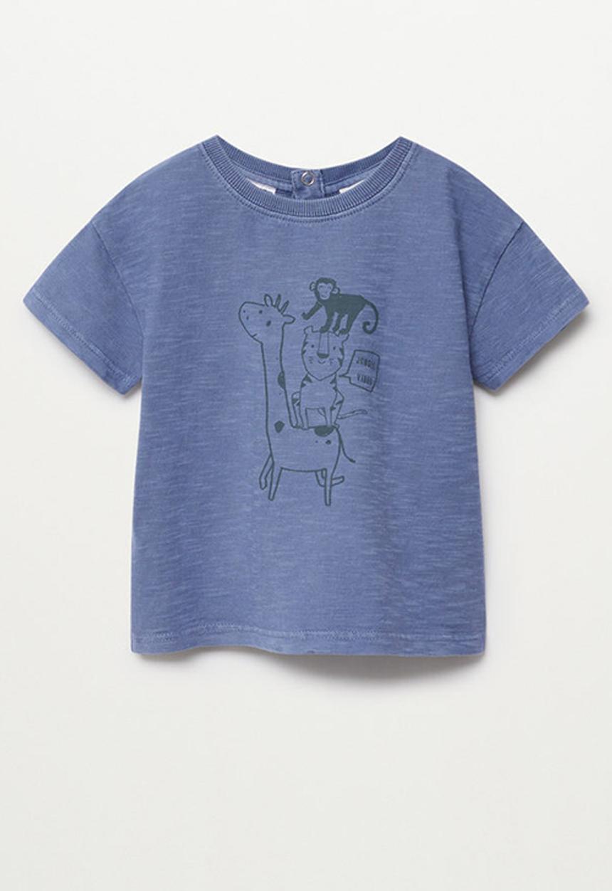 MANGO - T-shirt vibes- medium blue
