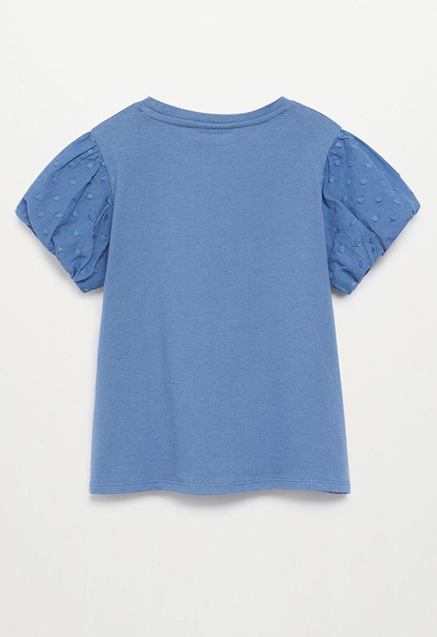 MANGO - T-shirt plume - blue