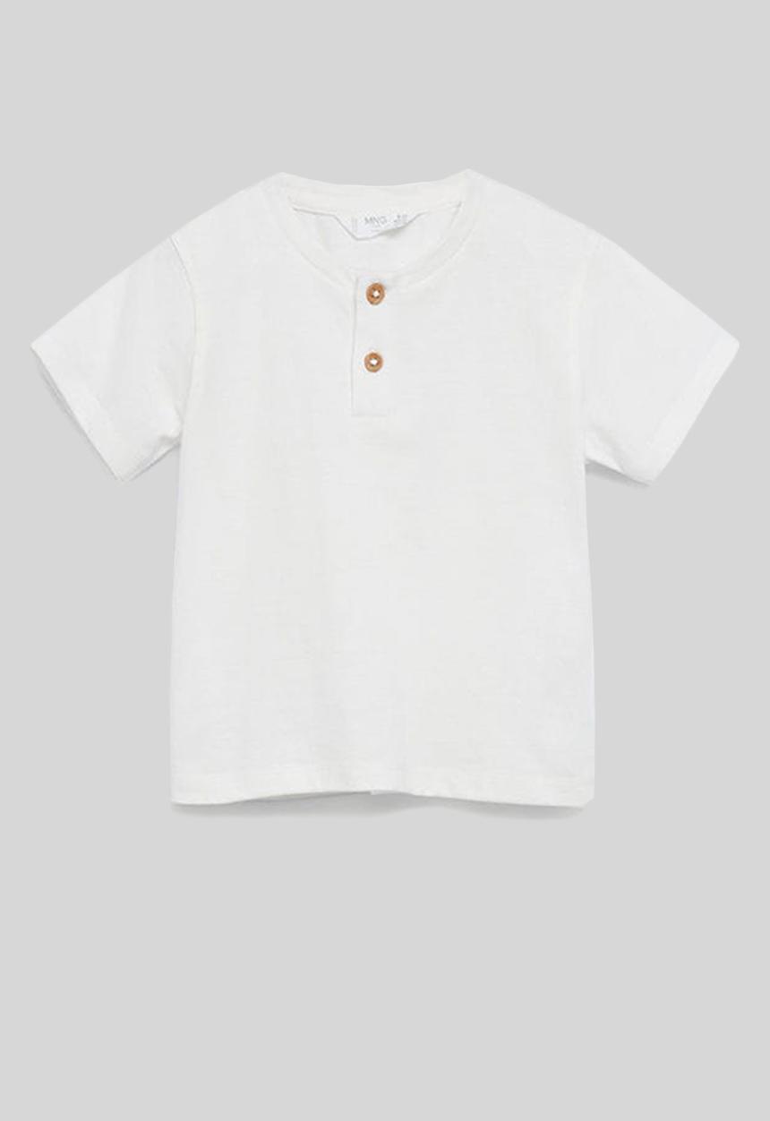 MANGO - T-shirt pani 8 - white 