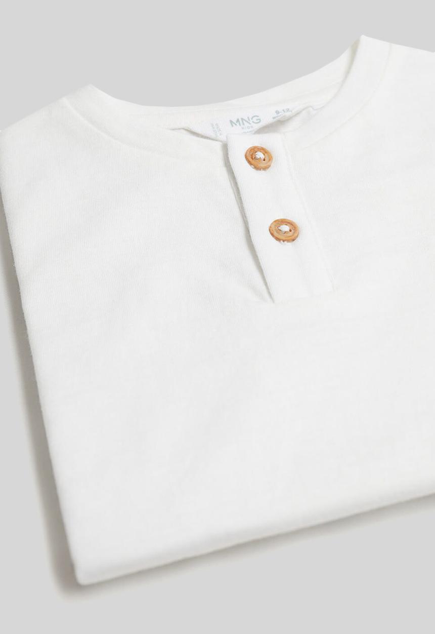 MANGO - T-shirt pani 8 - white 