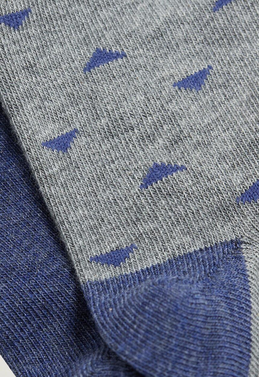 MANGO - Socks triangle 2-pack - grey & blue