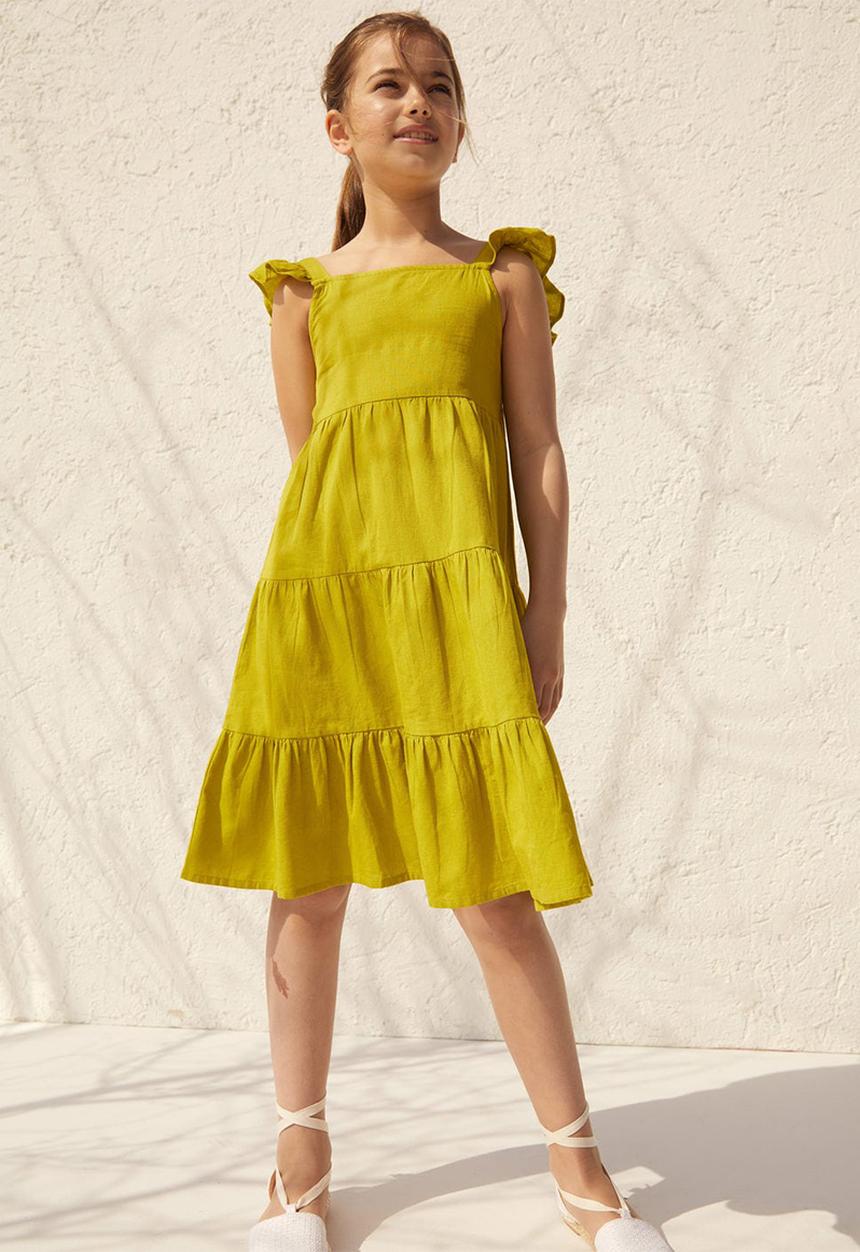 MANGO - Vestido sienna - yellow