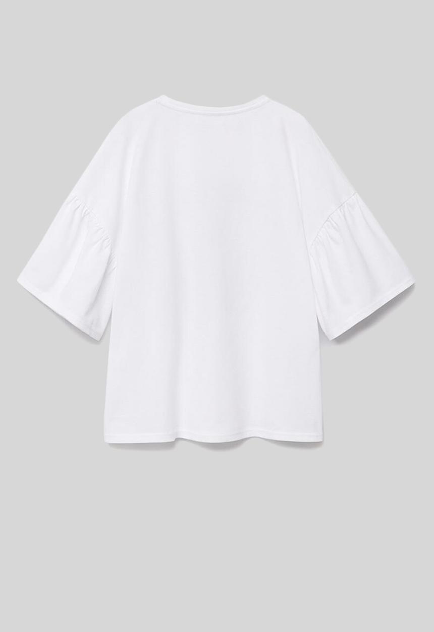 MANGO - T-shirt chancla - white