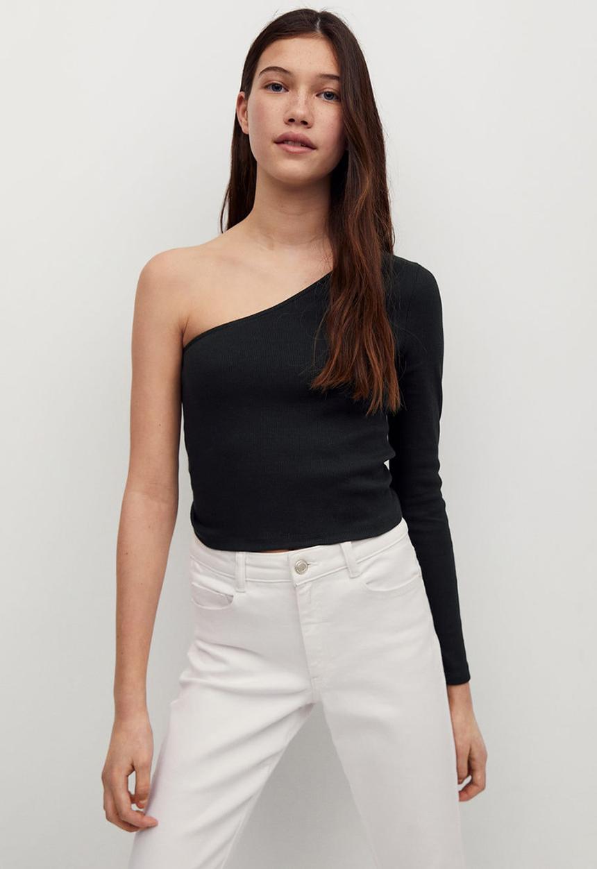 MANGO - T-shirt paula - black