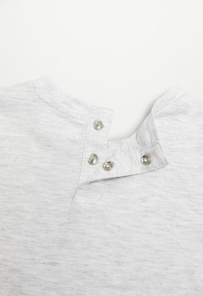 MANGO - T-shirt panda - grey