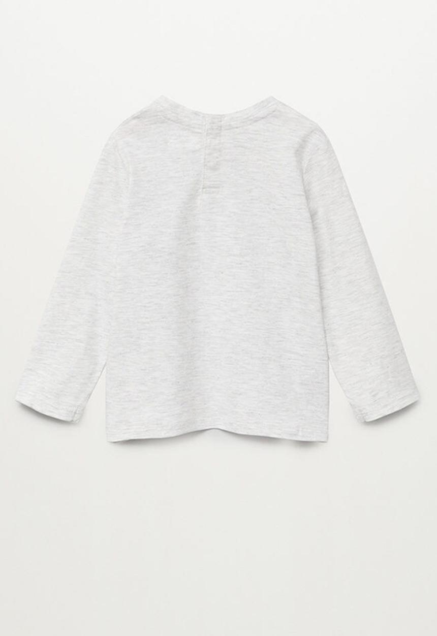 MANGO - T-shirt panda - grey