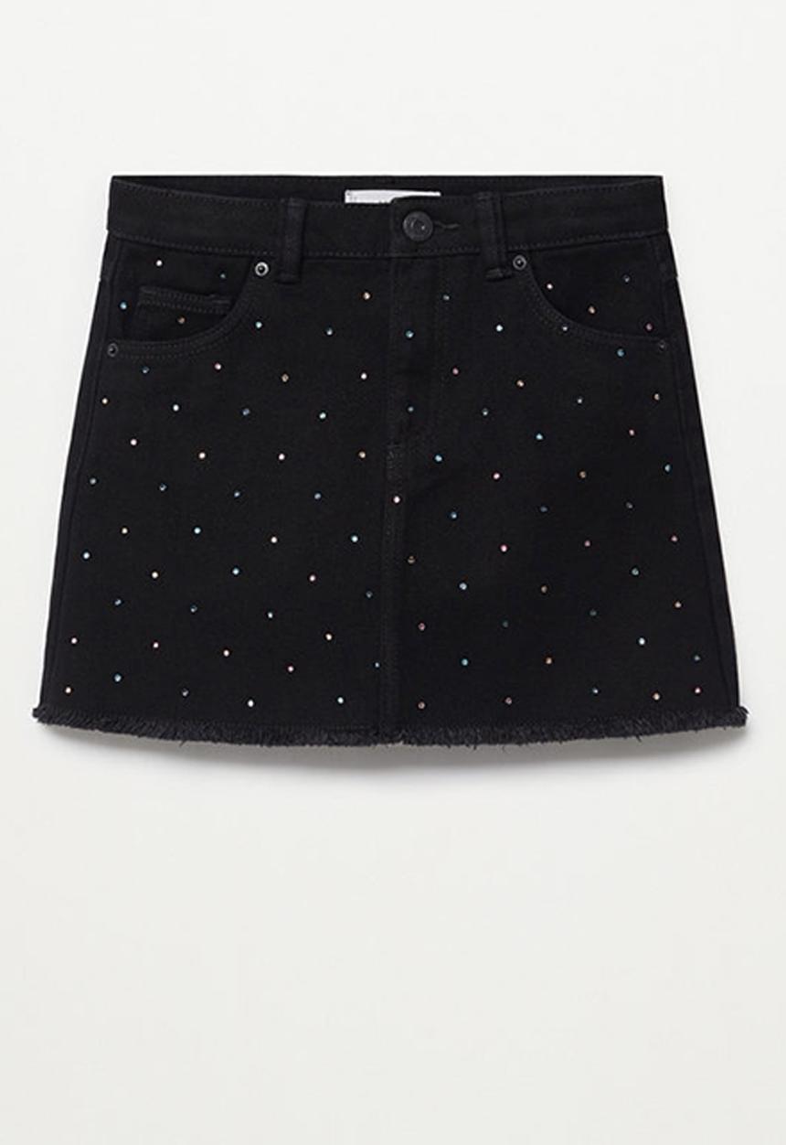 MANGO - Shine skirt - black