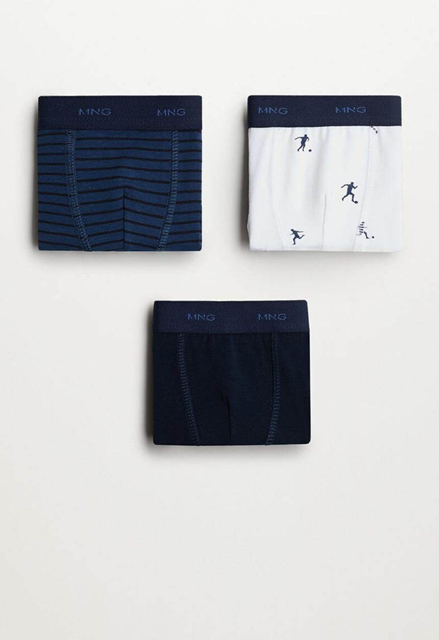 MANGO - Boxer futbolb 3-pack - white & navy
