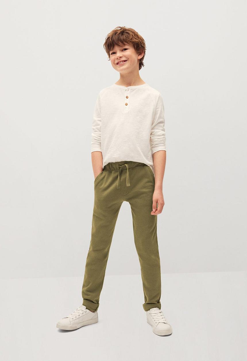 MANGO - Trousers ryan - green