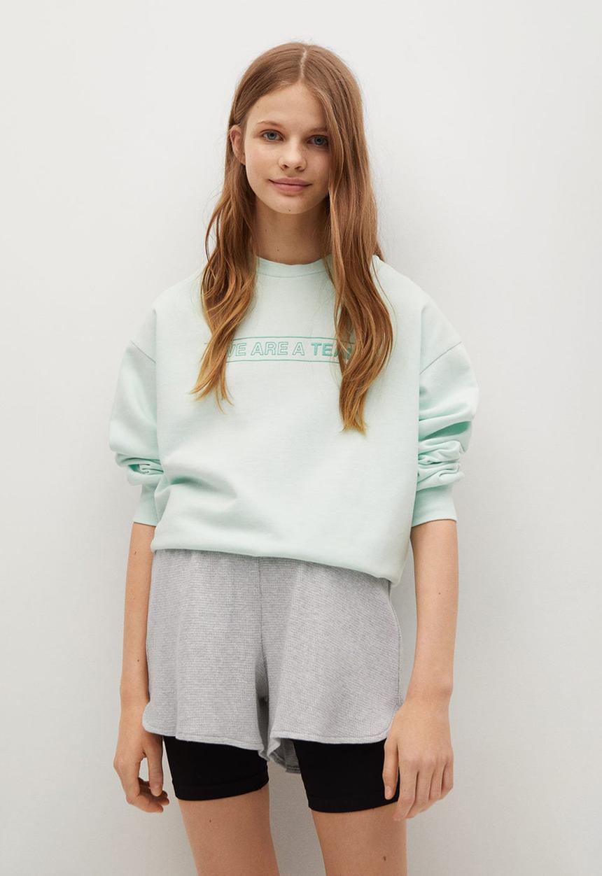 MANGO - Shorts gofrep - grey