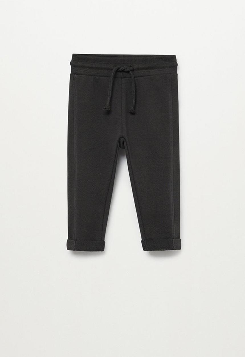 MANGO - Trousers mires - black