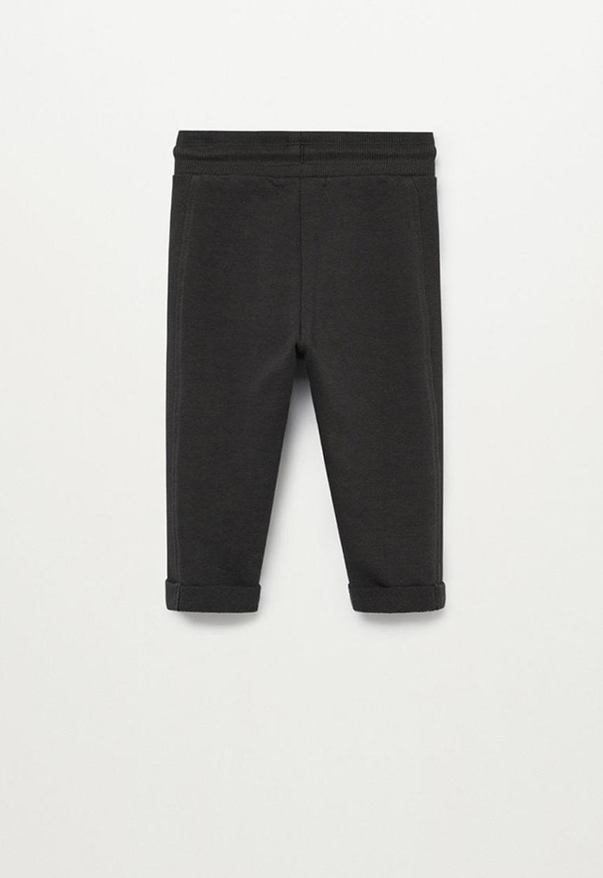 MANGO - Trousers mires - black
